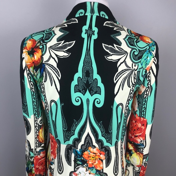 Etro Milano Colorful Floral Long Jacket - Picture 6 of 11